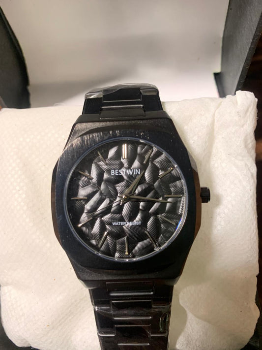 BESTWIN STAINLESS STEEL WATCH BLACK